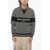 Balmain Striped Crew-Neck Sweater Black