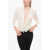 Elisabetta Franchi Silk Shirt With Drawstringed Waist White