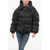 Bacon Hooded New Double Down Jacket With Front Zip Black