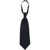 CORNELIANI Solid Color Satin Ascot Tie Midnight Blue