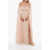 Elisabetta Franchi Red Carpet Chiffon Dress With Sequines And Mantle Sleeves Pink