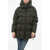 Bacon Multipocketed Cloud Down Jacket With Drawstringed Waist Military Green