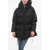 Bacon Multipocketed Cloud Down Jacket With Drawstringed Waist Black