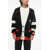 Balmain Virgin Wool Cardigan With Contrasting Details Red