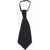 CORNELIANI Cc Collection Solid Color Virgin Wool Ascot Tie Black