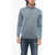 Moorer Virgin Wool Terni Half-Zipped Sweater Light Blue