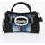 DSQUARED2 Leather And Denim Handbag With Maxi Metal Buckle Blue