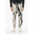 Balmain Acid-Wash Effect Biker Jeans With Ankle Zip 16Cm Black & White