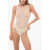 Elisabetta Franchi Sleeveless See Through Bodysuit White