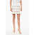 Elisabetta Franchi Flounced Miniskirt With Sequines White