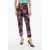 Elisabetta Franchi 4-Pocketed Pants With Floral Motif Multicolor