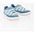 adidas Suede And Fabric Adimatic Low-Top Sneakers With Wave Sole Blue
