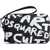 DSQUARED2 Denim Clutch With Contrasting Print Black & White