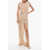 Elisabetta Franchi Red Carpet Sequined Maxidress With Cape Design Beige