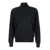 PLAIN Black Turtleneck With Long Sleeves In Wool Man Black