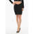 Balmain Wool Mini Skirt With Rounded Cut Black