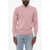 Brunello Cucinelli Pure Cashmere Mock Neck Sweater With Half Zip Pink