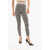 Balmain High-Waisted Knitted Leggings With All-Over Monogram Beige