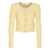 Self-Portrait Self-Portrait Crewneck Cardigan YELLOW