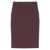 Elisabetta Franchi Bordeaux Skirt With Waistband Detail In Fabric Woman Red