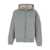 AUTRY Grey Hoodie With Dropped Shoulders In Neoprene Man GREY