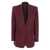 THE ATTICO Bordeaux Jacket With Deep Neckline And Straps In Wool Woman Red