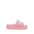 Givenchy Givenchy Logoed Rubber Platform Slides PINK