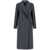 Tagliatore 'Jole' Grey Double-Breasted Coat With Golden Buttons In Wool Blend Woman GREY