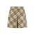 Burberry Burberry Check Motif Bermuda Shorts Beige