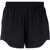 Ganni Solid Color Checked Rip Stop Shorts Black
