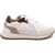 Brunello Cucinelli Leather Sneakers with shiny details BLANCO