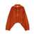 THE ATTICO The Attico The Attic Cropped Zip Sweater ORANGE