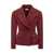 THE ANDAMANE The Andamane Burgundy Double-Breasted Blazer The Andamane RED