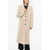 Harris Wharf London Virgin Wool Coat With Flap Pockets And Split Beige