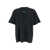 M44 LABEL GROUP Black Crew Neck T-Shirt With Logo On Front And Back In Cotton Man Black
