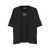 M44 LABEL GROUP Black Crew Neck T-Shirt With Logo On Front And Back In Cotton Man Black
