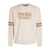 Golden Goose White Crewneck Sweatshirt With Logo Lettering On The Front In Cotton Man WHITE