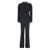 Tagliatore Black Double-Breasted Suit With Peak Revers In Wool Woman Black
