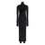 THE ANDAMANE Black Long Dress With High Neck And Cut-Out On The Back In Fabric Woman Black
