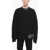 DSQUARED2 Distressed Effect Icon Crewneck Sweater Black