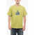 Dime Cotton Crew-Neck T-Shirt With Print Green