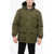 Woolrich Cotton Down Jacket Wuth Patch Pockets Green
