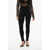 Balmain Knitted Leggings With Zip Detail Black