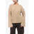 BY MALENE BIRGER Ribbed Wool Blend Crew-Neck Sweater Beige