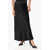 BY MALENE BIRGER Satin Boshan Midi Skirt With Elastic Waistband Black
