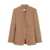Max Mara Max Mara Segnale Single-Breasted One Button Jacket BROWN