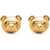 Moschino Teddy Bear Clip Earrings GOLD