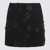 TWINSET Twinset Black Mini Skirt BOUCLE'' FIORI NERO