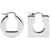JACQUEMUS Asymmetric Mini Earrings SILVER