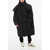 Maison Margiela Mm6 Quilted Maxi Down Jacket With Removable Hood Black